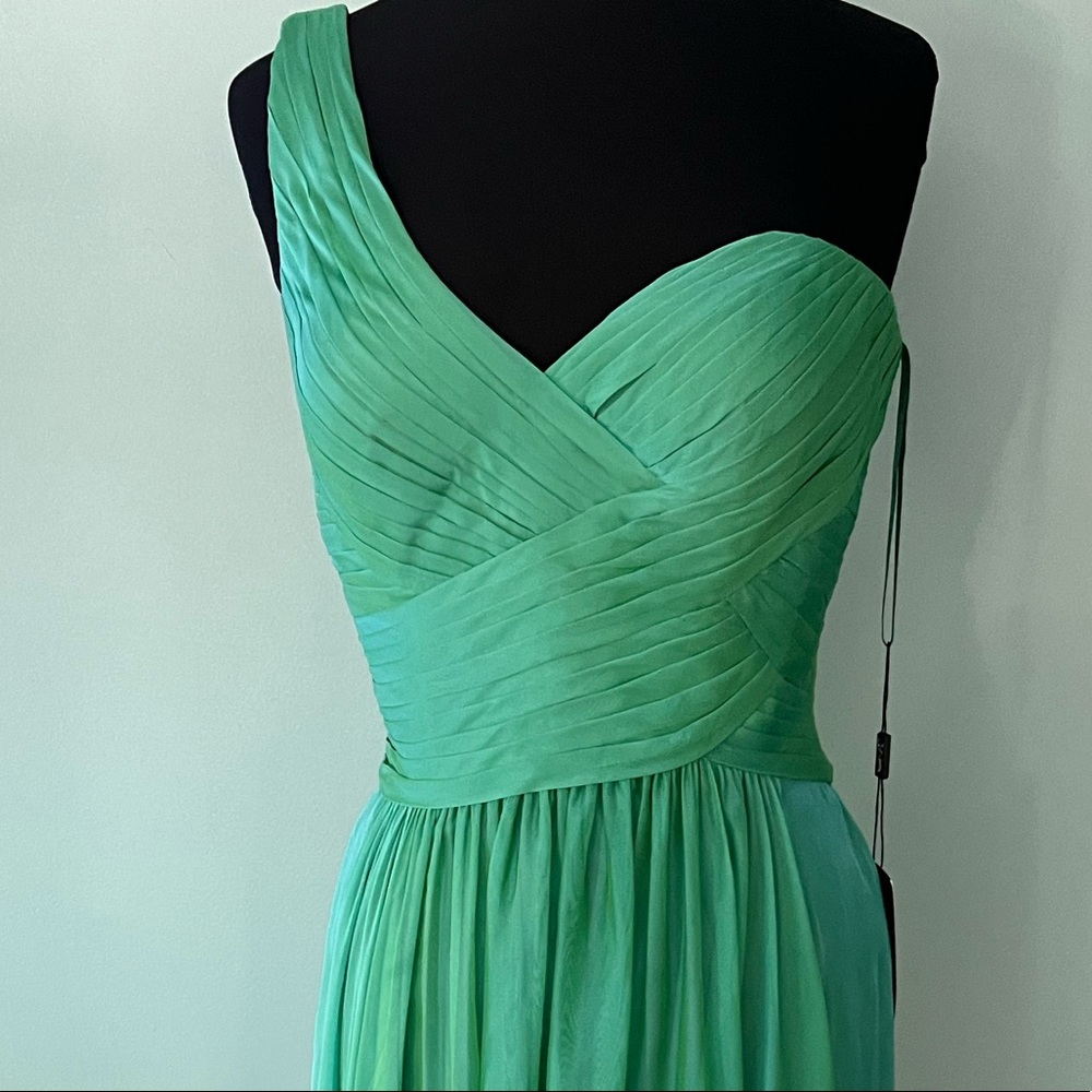 NWT La Femme Shift Changing Chiffon Full Length Gown